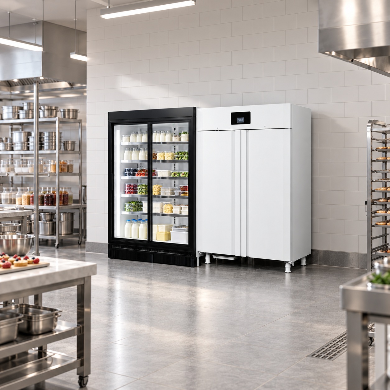 Refrigerated and freezer cabinets